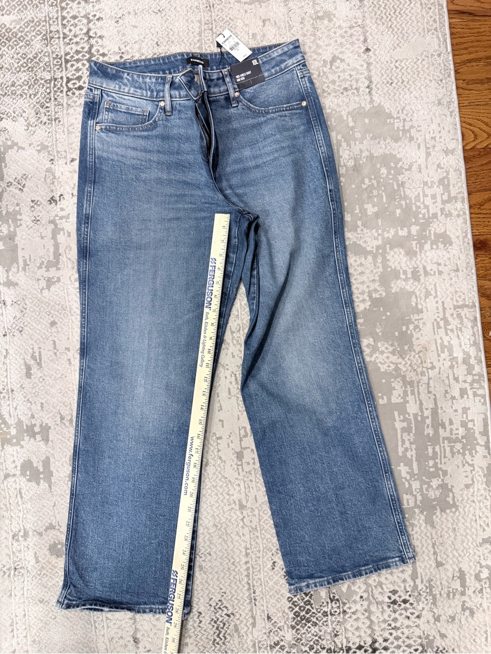 Express 90’s Ankle Boot Blue Denim Jeans - Mid Rise